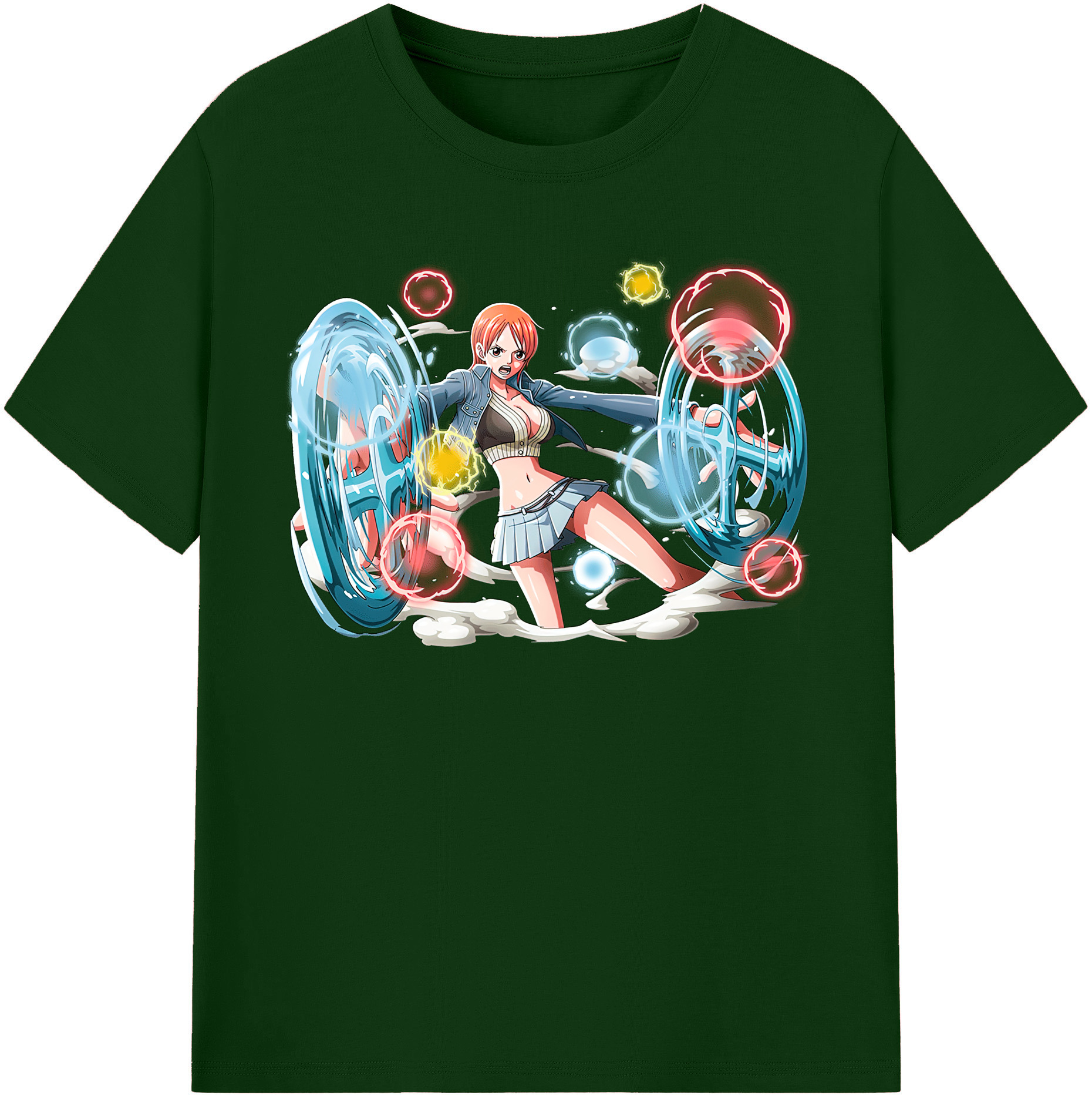ワンピース ナミ ONE PIECE Nami 綿100％半袖Tシャツ（フロントプリント）